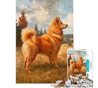 Rompecabezas de 1000 Piezas para Adultos Estilo Spitz finlandés Vintage Ideal para Toda la Familia Un Juego Divertido difícil y desafiante (tamaño 38x52cm)
