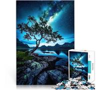 Rompecabezas de 1000 Piezas para Adultos Estrellas sobre el Lago Juguete Educativo para aliviar el estrés Apto para Parejas 52x38cm