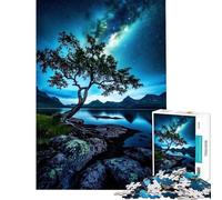 Rompecabezas de 1000 Piezas para Adultos Estrellas sobre un Lago Juegos Familiares Ideal para Pasar el Tiempo en casa Toda la Familia (tamaño 38x26cm)