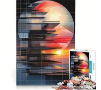 Rompecabezas de 1000 Piezas para Adultos: Estructuras celestes, Juegos educativos, diversión Familiar, colección de Artistas, Bellas Artes 38x52cm