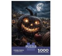 Rompecabezas De 1000 Piezas para Adultos Evil Pumpkin Halloween Rompecabezas para Adultos Juegos De Relajación Regalo De Cumpleaños Interacción Entre Padres E Hijos 52x38cm/1000pcs