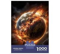 Rompecabezas De 1000 Piezas para Adultos Exploding Earth Planet Rompecabezas para Adultos: Análisis Práctico del Juego Y Lógica, Toda La Familia 70x50cm/1000pcs
