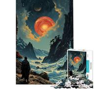 Rompecabezas de 1000 Piezas para Adultos Explorador en un Planeta Desconocido Rompecabezas práctico para Adultos Juego de precisión para Reducir el estrés Regalo Ideal (Tamaño 38x26cm)