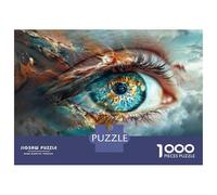 Rompecabezas De 1000 Piezas para Adultos Eyes of The Soul Rompecabezas para Adultos Juegos Relajantes Difícil Oferta Difícil como Regalo para Toda La Familia 38x26cm/1000pcs