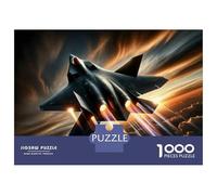 Rompecabezas De 1000 Piezas para Adultos F-22 Raptor Fighter Jet Rompecabezas para Adultos Juegos Relajantes Regalos para Mujeres Regalos para Reducir El Estrés 70x50cm/1000pcs