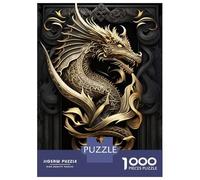 Rompecabezas De 1000 Piezas para Adultos Fabled Dragon Art Deco Rompecabezas para Adultos Juegos Relajantes Que Mejoran La Memoria Interacción Entre Padres E Hijos 52x38cm/1000pcs