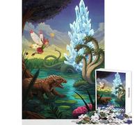 Rompecabezas de 1000 Piezas para Adultos fantasía Cuento de Hadas Criaturas Encuentro Juguetes antiestrés Grandes Regalos y Juguetes para Juegos educativos Entrena tu Cerebro y Tus Manos 38x26cm