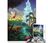 Rompecabezas de 1000 Piezas para Adultos fantasía Cuento de Hadas Criaturas Encuentro Juguetes antiestrés Regalo Divertido Juegos Familiares Interesante reducción del estrés tamaño 50x75cm