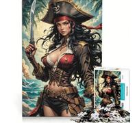 Rompecabezas de 1000 Piezas para Adultos, fantasía, Mujeres Piratas, Juego Imposible, decoración del hogar, Regalo Ideal para Toda la Familia 38x52cm