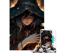 Rompecabezas de 1000 Piezas para Adultos fantasía Oscura Anime Chica difícil y desafiante para diversión Familiar Juegos Divertidos para Mayores de 14 años 50x75cm