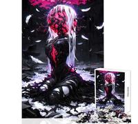 Rompecabezas de 1000 Piezas para Adultos fantasía Oscura Anime Chica Juguetes antiestrés Regalos de Amigo Secreto Juegos educativos Cada Pieza es única Tamaño: 50x75cm