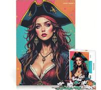 Rompecabezas de 1000 Piezas para Adultos: fantasía, Piratas y Mujeres Juego práctico Que Mejora la Memoria Toda la Familia 38x52cm