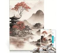 Rompecabezas de 1000 Piezas para Adultos, fantasía y misticismo japonés, decoración de Pared, Actividades Divertidas para el hogar, cumpleaños y Navidad 50x75cm
