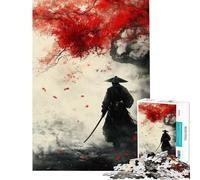 Rompecabezas de 1000 Piezas para Adultos Fantasma de samurái Warri Difícil y desafiante Actividades Familiares Juego práctico para Mayores de 14 años (38x52cm)
