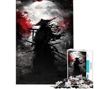 Rompecabezas de 1000 Piezas para Adultos Fantasma Samurai Asesino desafío Educativo Regalo para Mujeres Juego práctico para Mayores de 14 años 38x26cm
