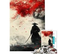 Rompecabezas de 1000 Piezas para Adultos Fantasma Samurai Warri desafío Educativo para aliviar el estrés Juegos educativos Aptos para Mayores de 14 años (38x26cm)
