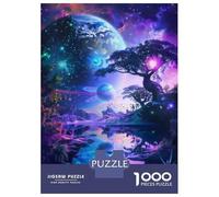 Rompecabezas De 1000 Piezas para Adultos Fantasy Alien Landscape-2 Rompecabezas para Adultos Juego Familiar Carrera De Velocidad Manual Desafiante para Completar 52x38cm/1000pcs