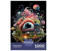 Rompecabezas De 1000 Piezas para Adultos Fantasy Artwork Surreal Eye Landscape Rompecabezas para Adultos Juguete Decoración De Pared Regalos para Mujeres Desafiante De Completar 38x26cm/1000pcs