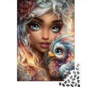 Rompecabezas De 1000 Piezas para Adultos Fantasy Artwork with Bird Rompecabezas para Adultos Juego Familiar Decoración De Pared Gran Regalo para Jugar 52x38cm/1000pcs