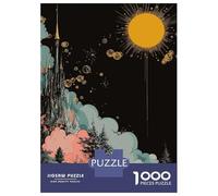 Rompecabezas De 1000 Piezas para Adultos Fantasy Castle and Sun Rompecabezas para Adultos Juguete Decoración De Pared Decoración del Hogar Interacción Entre Padres E Hijos 38x26cm/1000pcs