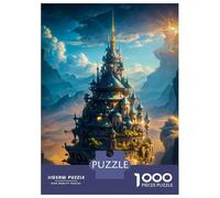 Rompecabezas De 1000 Piezas para Adultos Fantasy Castle Floating Rompecabezas Juguetes Antiestrés Decoración del Hogar Difícil Y Desafiante 38x26cm/1000pcs