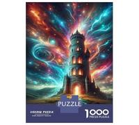 Rompecabezas De 1000 Piezas para Adultos Fantasy Castle in The Sky Rompecabezas para Adultos Juegos Relajantes El Montaje De Patrones 70x50cm/1000pcs