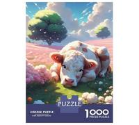 Rompecabezas De 1000 Piezas para Adultos Fantasy Cotton Cow Cartoon Rompecabezas para Adultos Juegos De Relajación Regalos para Mujeres Desafío Educativo 70x50cm/1000pcs