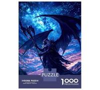 Rompecabezas De 1000 Piezas para Adultos Fantasy Dark Fallen Angel Rompecabezas para Adultos Juegos Familiares Carrera De Velocidad Manual Regalo De Cumpleaños, Regalos, 38x26cm/1000pcs