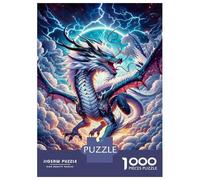 Rompecabezas De 1000 Piezas para Adultos Fantasy Dragon Art Print-1 Rompecabezas para Adultos Juegos De Relajación Regalos para Mujeres Cumpleaños Y Navidad 38x26cm/1000pcs