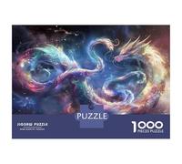 Rompecabezas De 1000 Piezas para Adultos Fantasy Dragon Art Print-2 Rompecabezas para Adultos Juguetes Antiestrés Pero Divertido Y Humorístico 38x26cm/1000pcs