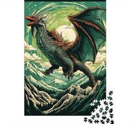 Rompecabezas De 1000 Piezas para Adultos Fantasy Dragon Art Print Rompecabezas para Adultos Juegos Divertidos Una Obra De Arte Cumpleaños Y Navidad 70x50cm/1000pcs