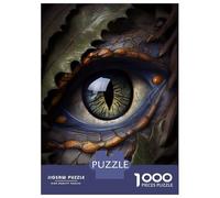 Rompecabezas De 1000 Piezas para Adultos Fantasy Dragon Green Eye Rompecabezas para Adolescentes Juego Práctico Desafío Difícil Regalo De Cumpleaños, Regalos, 52x38cm/1000pcs
