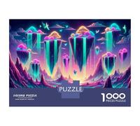 Rompecabezas De 1000 Piezas para Adultos Fantasy Floating Islands Rompecabezas para Adultos Juego De Ingenio Carrera De Velocidad De Manos Regalos para Reducir El Estrés 38x26cm/1000pcs