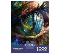 Rompecabezas De 1000 Piezas para Adultos Fantasy Forest Eye Art Print Rompecabezas para Adultos Juguetes Antiestrés Decoración del Hogar Regalos para Amigos Y Familiares 70x50cm/1000pcs