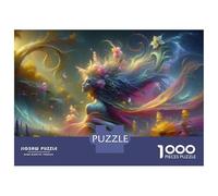 Rompecabezas De 1000 Piezas para Adultos Fantasy Forest with Mystical Woman Rompecabezas para Adultos Juegos Familiares Que Mejoran La Memoria Interacción Entre Padres E Hijos 52x38cm/1000pcs