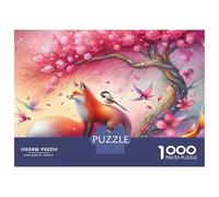 Rompecabezas De 1000 Piezas para Adultos Fantasy Fox Art Print Rompecabezas para Adultos Juegos De Relajación Desafío Difícil Ayuda A Ejercitar El Cerebro 70x50cm/1000pcs