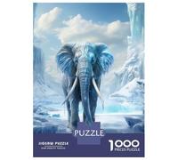 Rompecabezas De 1000 Piezas para Adultos Fantasy Frozen Elephant Rompecabezas Juegos Divertidos Vacaciones En Casa Matar El Tiempo Cumpleaños Y Navidad 52x38cm/1000pcs