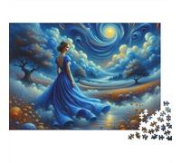 Rompecabezas De 1000 Piezas para Adultos Fantasy Night Sky Dress Rompecabezas para Adultos Juegos Familiares Análisis Y Lógica Regalos Y Cumpleaños Únicos 70x50cm/1000pcs