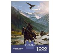 Rompecabezas De 1000 Piezas para Adultos Fantasy Riders Epic Adventure in The Mountains Rompecabezas para Adultos Juegos Familiares Análisis Y Lógica Oferta como Regalos para Toda La Familia 38x26cm/