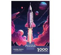 Rompecabezas De 1000 Piezas para Adultos Fantasy Rocket Space Rompecabezas Juego De Ingenio Carrera De Velocidad De Manos Interacción Entre Padres E Hijos 70x50cm/1000pcs