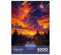 Rompecabezas De 1000 Piezas para Adultos Fantasy Sunset Castle Rompecabezas para Adultos Juegos Divertidos Pero Divertidos Y Humorísticos Desafiantes De Completar 70x50cm/1000pcs