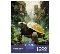 Rompecabezas De 1000 Piezas para Adultos Fantasy Tortoise Artwork Rompecabezas para Adultos: Un Juego Práctico, Divertido Y Un Desafío Educativo con Humor 70x50cm/1000pcs
