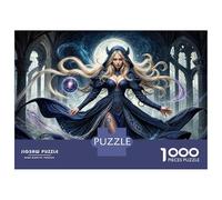 Rompecabezas De 1000 Piezas para Adultos Fantasy Witch Art Print-4 Rompecabezas para Adultos Juegos Divertidos Pero Divertidos Y Humorísticos Desafiantes De Completar 70x50cm/1000pcs
