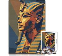 Rompecabezas de 1000 Piezas para Adultos, Faraón Egipcio, Juego de desafío único, Carrera de Velocidad Manual, Juguete Educativo, tamaño 38x26cm