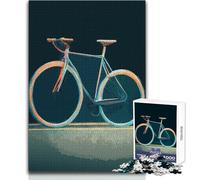 Rompecabezas de 1000 Piezas para Adultos Fascinación por Las Bicicletas, Juego de desafío único, Carrera de Velocidad Manual, Juguete Educativo, tamaño 38x52cm