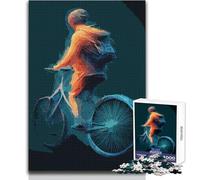 Rompecabezas de 1000 Piezas para Adultos Fascinación por Las Bicicletas Tiempo Libre Tranquilo y placentero Juguete de Ajuste preciso Tamaño 38x52cm