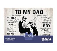 Rompecabezas De 1000 Piezas para Adultos Father and Son Fishing Rompecabezas Juego Familiar para La Diversión Familiar Oferta como Regalo para Toda La Familia 52x38cm/1000pcs