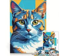 Rompecabezas de 1000 Piezas para Adultos Felices Gatos del Egeo, Juegos educativos, análisis y lógica, Regalos para Mujeres 38x26cm