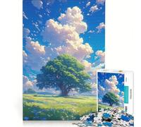 Rompecabezas de 1000 Piezas para Adultos Felicidad Arbórea, Juego Educativo, relajación Intelectual, Gran Regalo para los Amantes de los Juegos 38x52cm