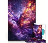 Rompecabezas de 1000 Piezas para Adultos Fénix Celestial,Arte de Corte Afilado,Desafío Mental,Juego Divertido para Pasar el Tiempo,Regalo de Cumpleaños (50x75cm)